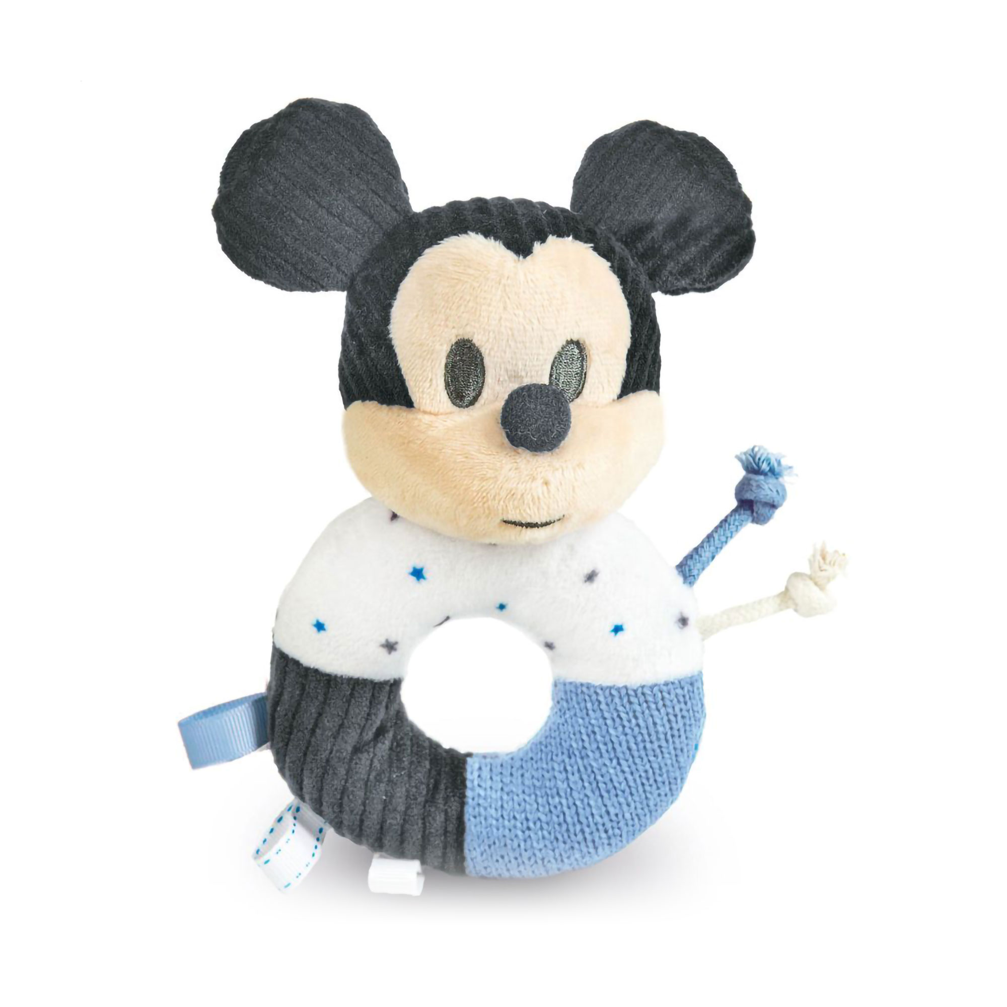 Дитяча м'яка іграшка-брязкальце Clementoni Baby Mickey, від народження, 14.5*21.5*7 см (17339)