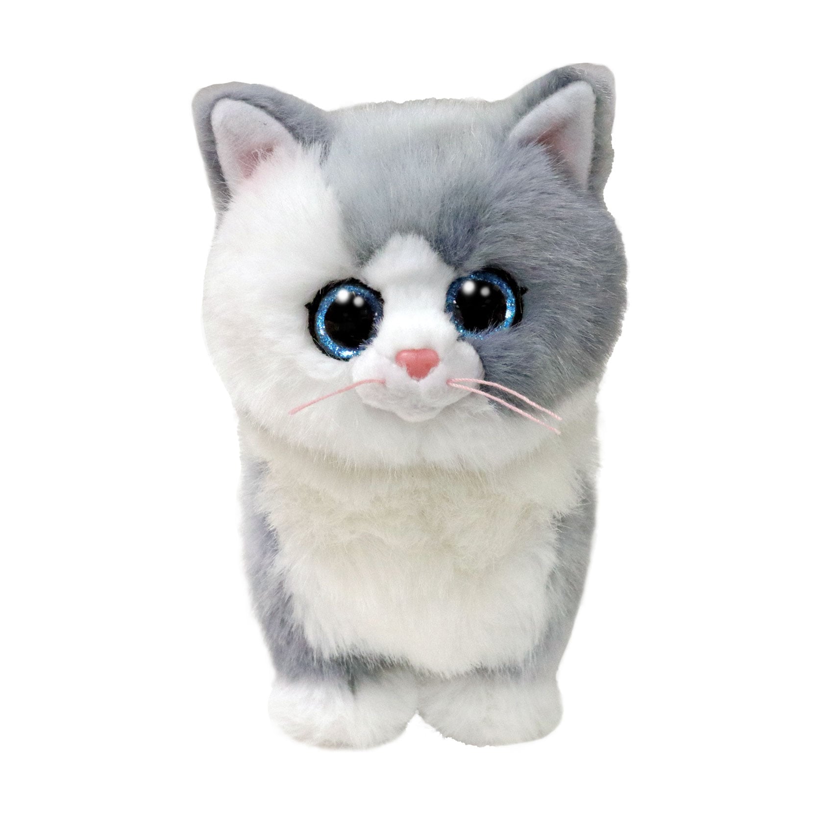 Дитяча м'яка іграшка TY Beanie Babies Сіра кішка Фурлі, 15 см (37411)